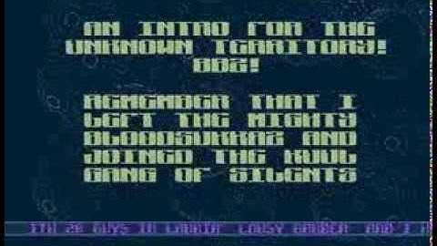 Silents - Unknown Territory BBS - Amiga BBS Intro