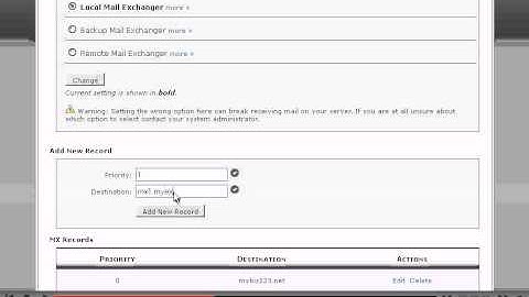 How to add an MX entry in cPanel