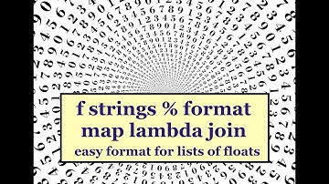 Formatting float list in python and some format history