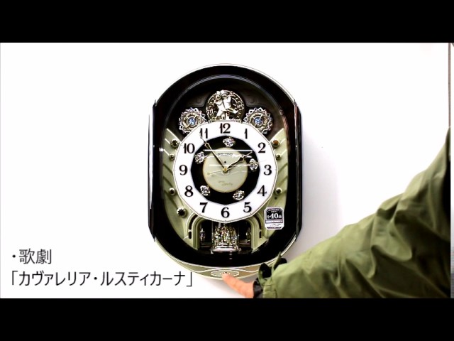 SEIKO　電波からくり時計　RE578B 掛時計 高級