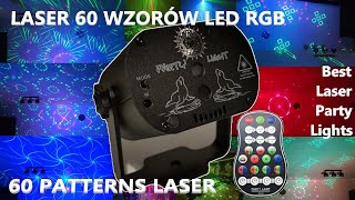 Laser 60 wzorów Led RGB z Allegro, 60 Patterns Laser Party Light. Disco Light. 4K Video 2021 screenshot 5