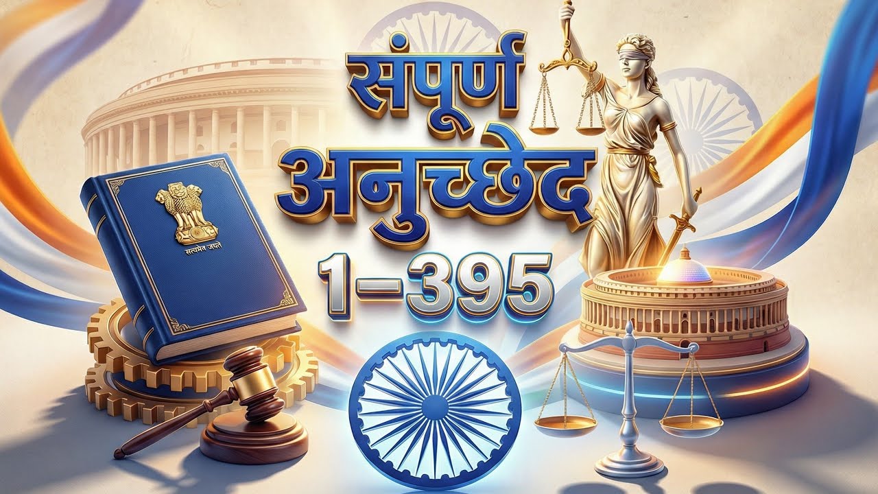 संपूर्ण अनुच्छेद 1-395 | Complete Article 1-395 | सभी अनुच्छेद एक साथ याद करे | आसान कहानी में |
