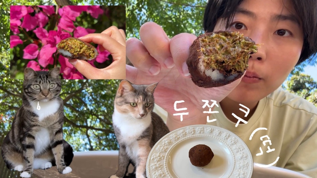 🧆 수다 떨며 두쫀쿠 만들기 (ft. 고양이들)