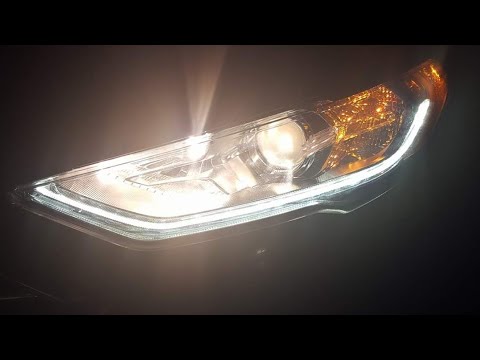 What does a 2017 ford fusion headlight bulb takes ( answered) - YouTube