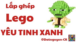 Đồ chơi lego Lắp ráp yêu tinh xanh dễ thương