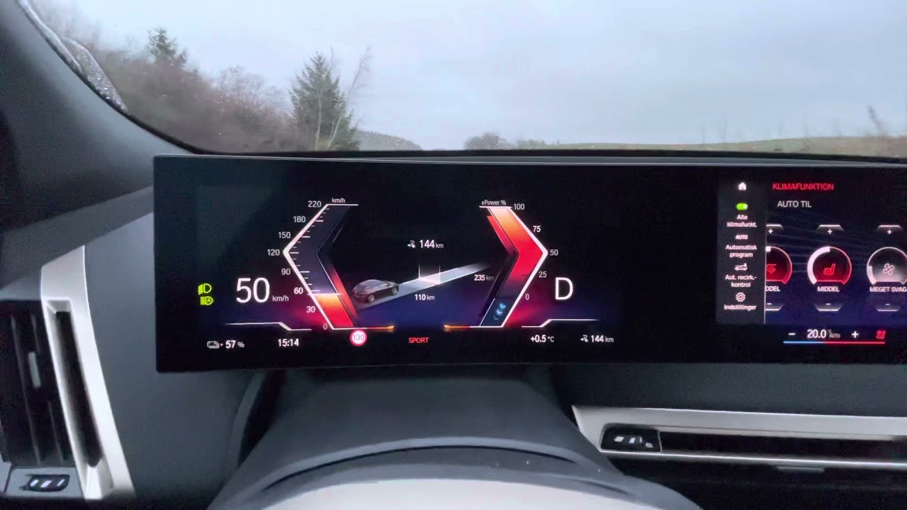 BMW iX 40 - acceleration (0-100 km/h) - YouTube