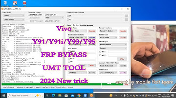 Vivo 91i (1820) Y91/Y93/Y95 password unlock umt tool || all errors fix || frp bypass 2024
