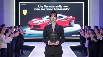 5分前！BLACKPINKのリサがフェラーリで歴史に名を残した！きっと驚くはず！
