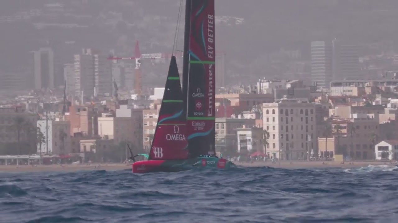 Emirates Team New Zealand's “Te Rehutai” Signs Off In Barcelona In Style -  NAUTICA NEWS