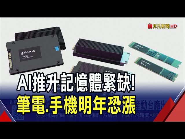 記憶體缺貨效應...筆電.手機漲定了？三星來台子公司突擊傳有人"收記憶體回扣&qu