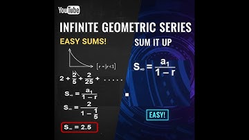 Infinite Geometric Series Explained - How to Find the Sum