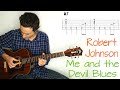 Me And The Devil Blues Robert Johnson Guitar Lesson Tutorial Cover With Tab mp3