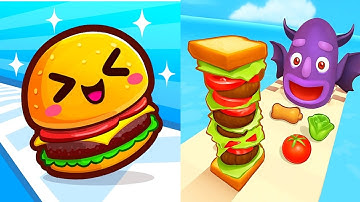 Sandwich Runner 🆚 Food Run Speedrun Gameplay Part 1 