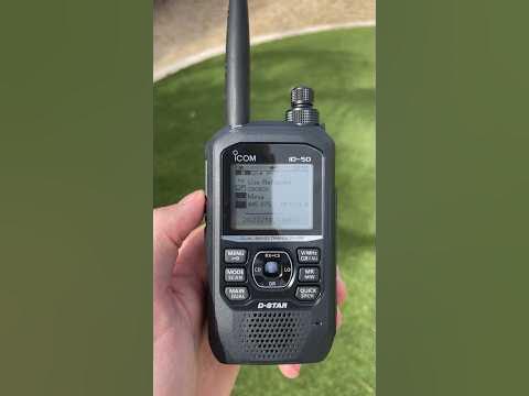 The New Icom ID-50A In Full Daylight. #radio - YouTube