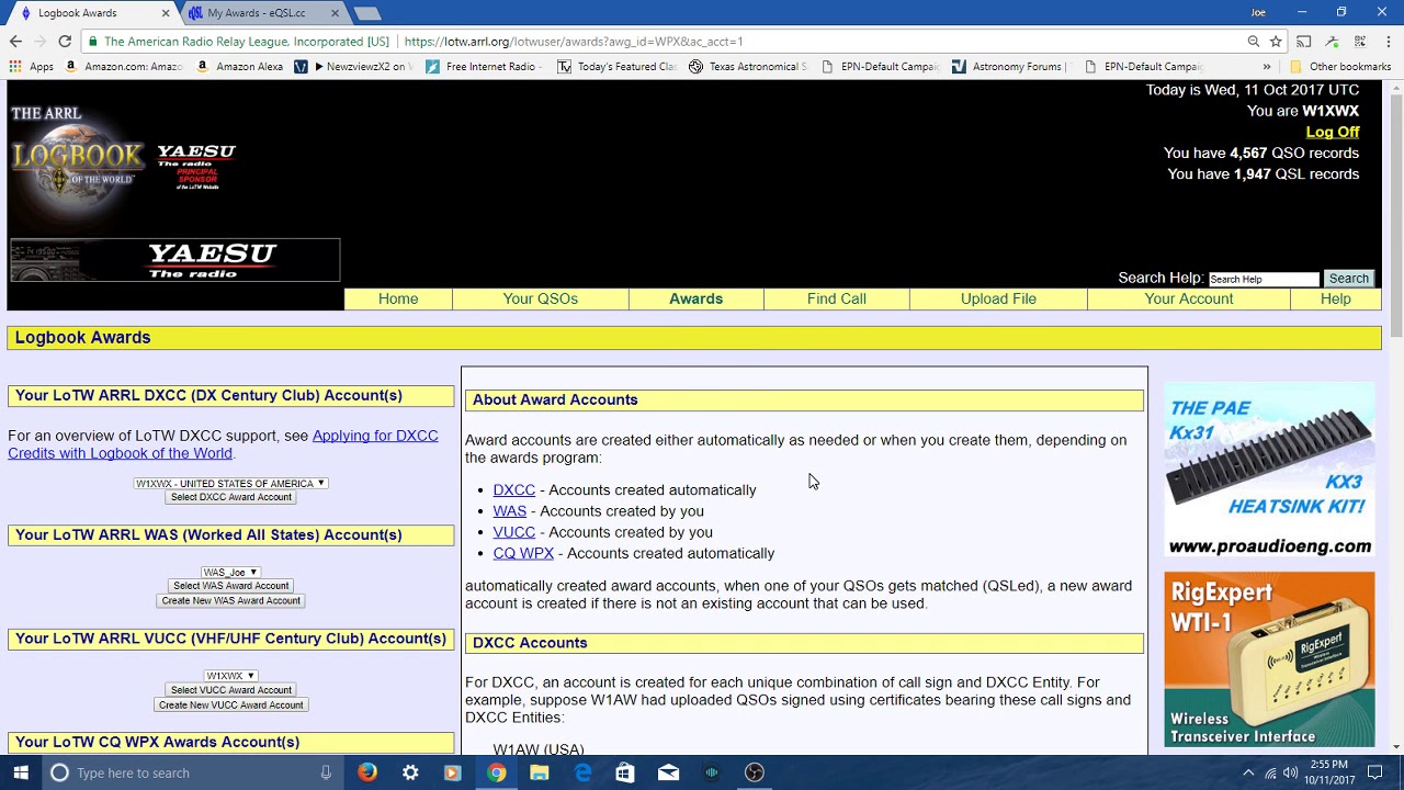 Amateur Radio Awards and awards and awards