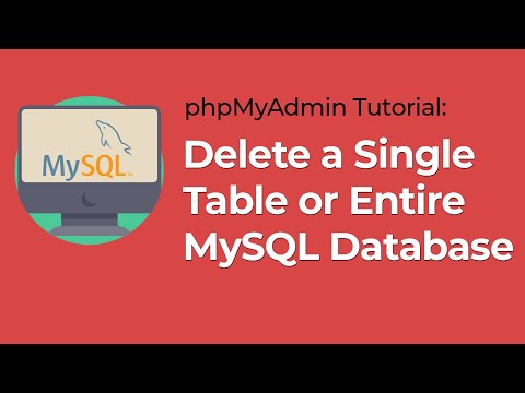 How to delete database in MySQL (phpMyAdmin Tutorial)