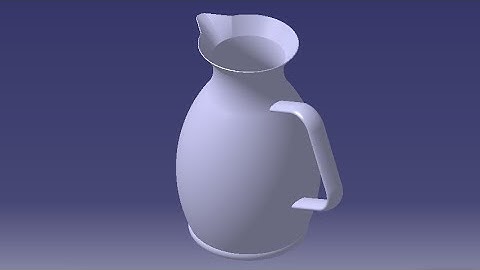 How to make CAD Model of Jug in CATIA V5 | Surfacing Tutorial for beginners | #cadguruji