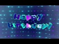 Birthday Loops: Happy Birthday! - Lightwall, Purple and Turquoise