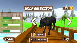 Wolf Simulator 3D - Arctic Animal Wildlife Games 2021 screenshot 5