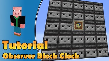 Minecraft - Quick And Easy Observer Block Clock in 1.11 Minecraft