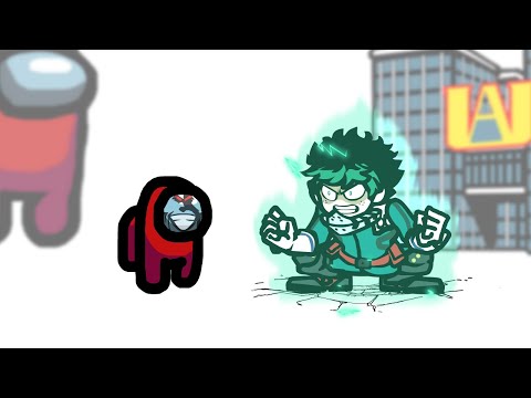 Mini Crewmate Kills 7 My Hero Academia Characters | Among Us