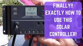 EXACTLY  How To Use the Controller on your Harbor Freight Solar Panel Kit