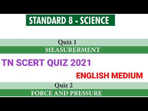 8th Std Science Quiz English medium 2021 Unit 1 and unit 2 A