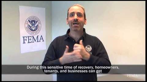 FEMA   Apply for Assistance   American Sign Language ASL