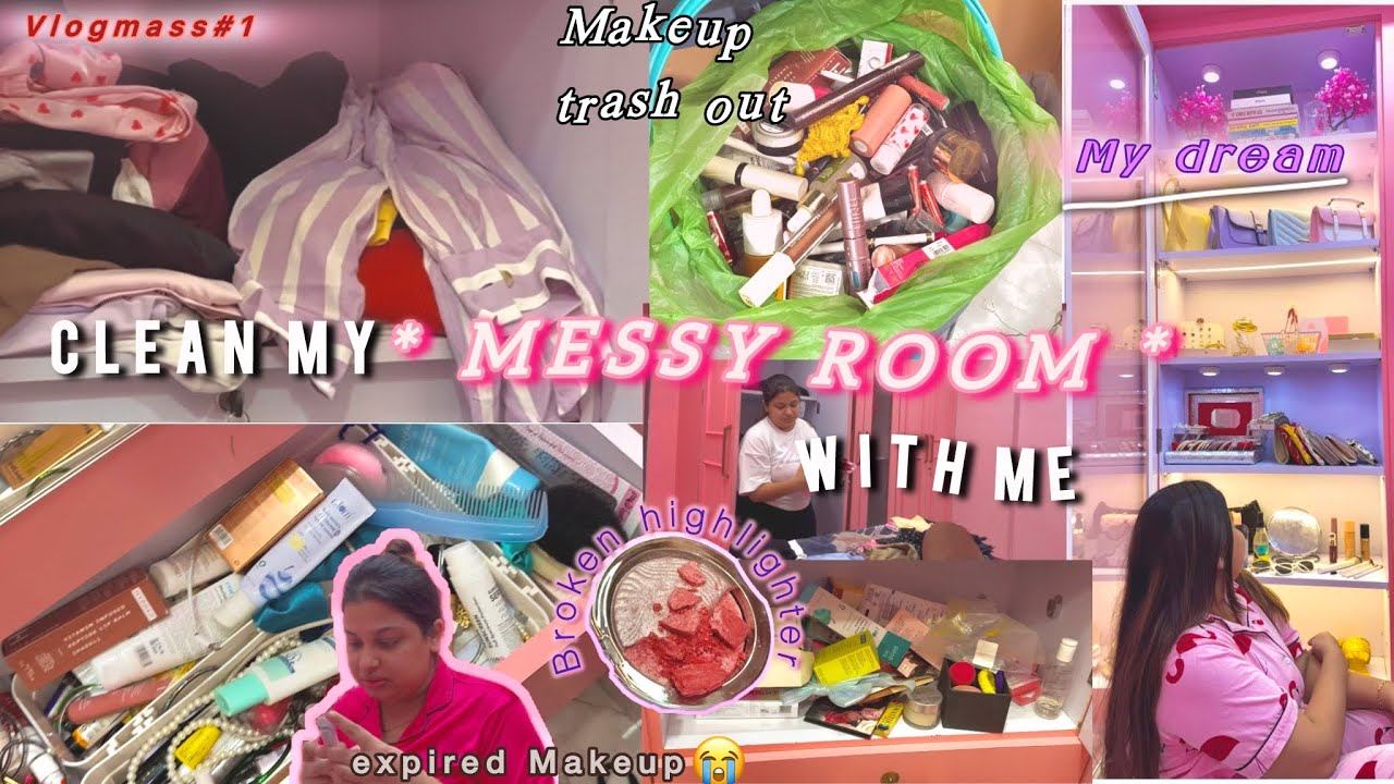 Mission: Clean the mess room if I survive 😭 | my first vlog mass