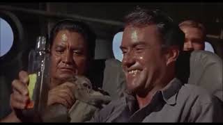 The Flight Of The Phoenix 1965 Movie Opening Scene Flying Towards A Snow Storm