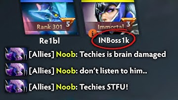Techies Official vs INBoss1k (Top Streamer🔥) 15K MMR🔥