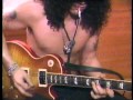 Capture de la vidéo Slash From G N' R Play His Les Paul 1988