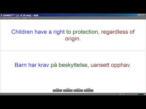 #100 (uansett) Norwegian / English Flashcards: Bokmål