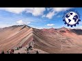 Reaching the Viewpoint of Rainbow Mountain, Vinicunca, Peru [DJI Osmo 360] #Peru #RainbowMountain