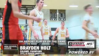 MVP: CC's Brayden Holt vs Seneca East Details