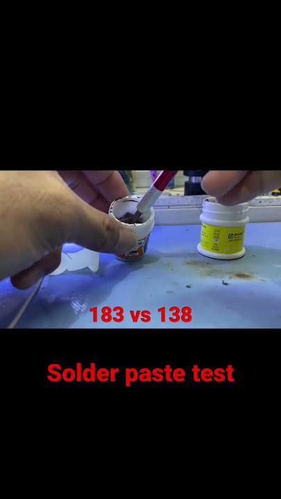 Solder reballing paste test 183 vs 138