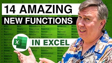 Excel - 14 وظيفة جديدة مذهلة في Excel - الحلقة 2469