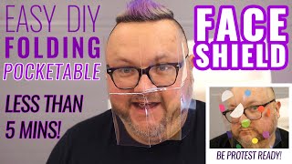 DIY Folding Pocketable Face Shield Tutorial