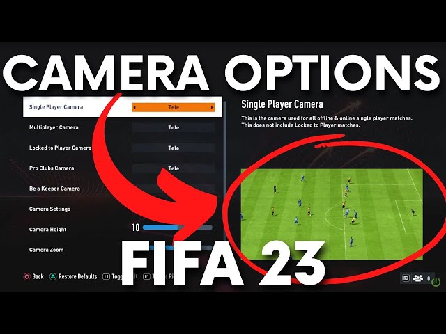 How to Change Camera Settings in FIFA 23 - Switch Camera Options in FIFA  2023 