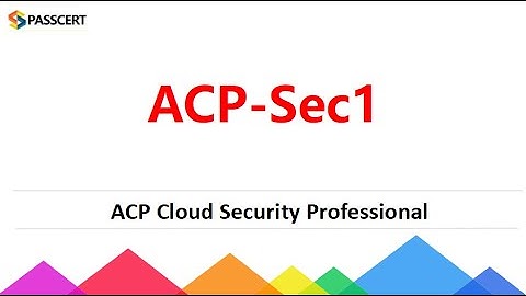 ACP Cloud Security Certification ACP-Sec1 Dumps