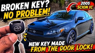 Customer’s Scion tC Key Broke—So I Made a New One From the Door Lock! 🔑 (Cloned Broken Key)
