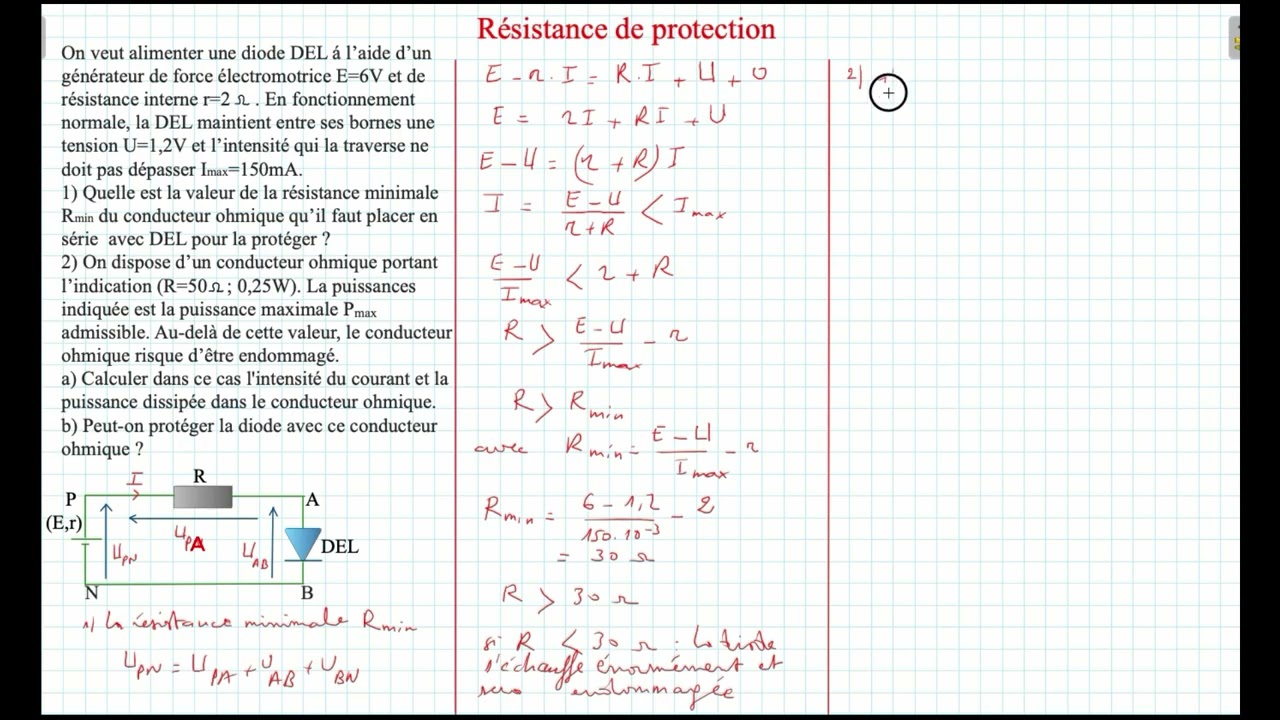 Résistance de protéction