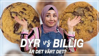 BAKAR COOKIES MED DYRA VS. BILLIGA INGREDIENSER - ÄR DET VÄRT DET?