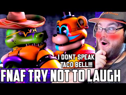 ULTIMATE FNAF Try Not to Laugh - I Don't Speak Taco Bell... FNAF SECURITY BREACH REACTION!!!