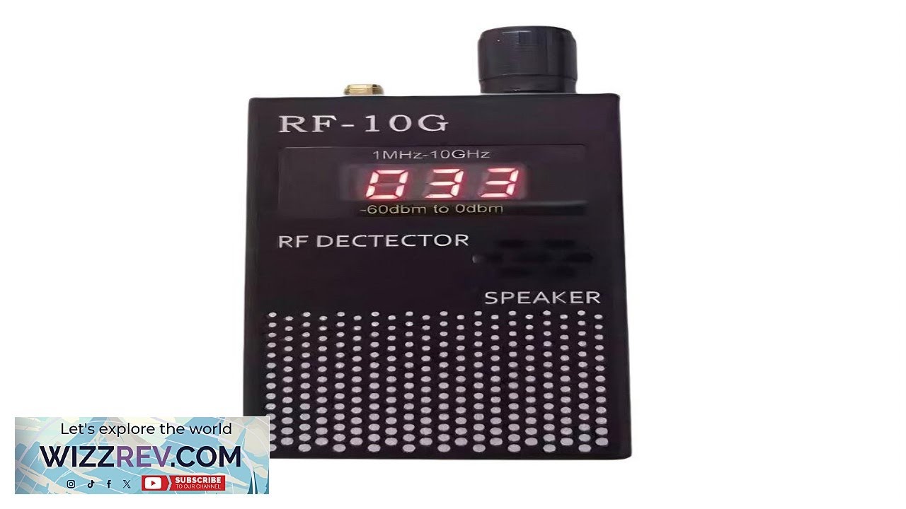 RF 10G Digital RF Detector Wireless Signal Strength Meter 1MHz 10GHz High Sensitivity Review