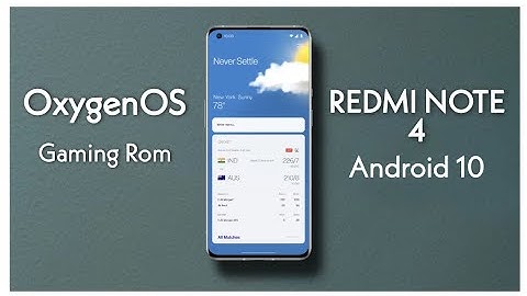 OxygenOs 10 Best Gaming Rom For Redmi Note 4 // Android 10 // Review + Installation