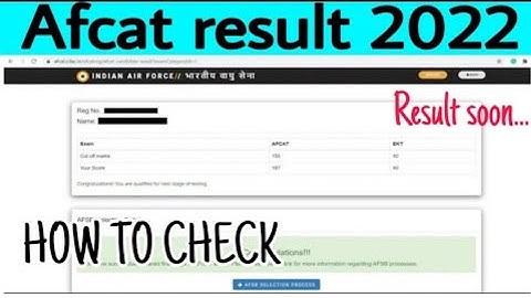 AFCAT 1 2022 Result/AFCAT Result 2022/AFCAT Cutoff 2022/AFCAT 1 2022 Result date/afcat result update