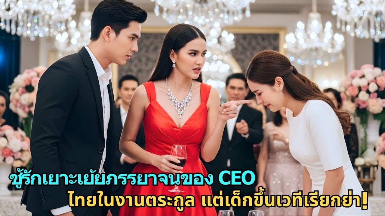 ชู้รักเยาะเย้ยภรรยาจนของ CEO ไทยในงานตระกูล แต่เด็กขึ้นเวทีเรียกย่า!|การทรยศ