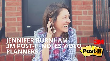 Pure & Simple Organizing, Jennifer Burnham, 3M Post-It Notes Video, Planners