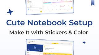 Cute Digital Notebook Setup with Journal: Stickers & Color screenshot 1